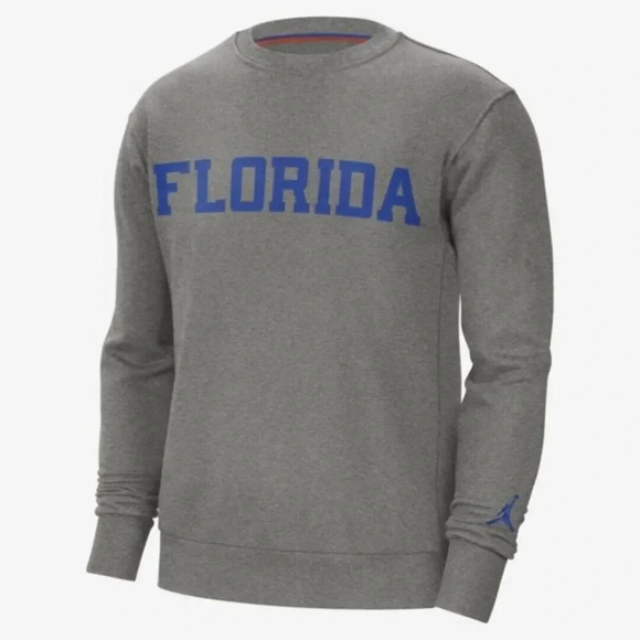 Jordan Other - NEW Nike Jordan Florida Gators Pullover Sweatshirt Crew Neck CW9815 Gray Mens L
